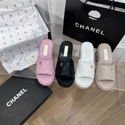 new chanel slippers|Chanel slippers cost.